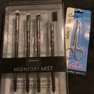 Urban studio perfect eye brush set & safety scissors